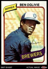 1980 Topps #53 Ben Oglivie Brewers 4 - VG/EX