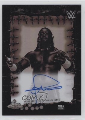 2025 Topps Chrome WWE x Cactus Jack Famed Phantoms Auto Oba Femi #FPA-OBA Auto