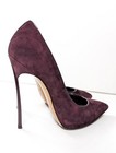 CASADEI Blade Suede Leather Steel Stiletto Metal High Heels Pointed toe Pumps 8 — photo 2