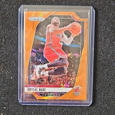 Panini Prizm Dwyane Wade Legends Orange Ice Prizm #276 Miami Heat Basketball