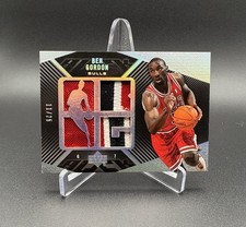 2007-08 Upper Deck UD Black #11 Ben Gordon Quad Patch Card #/25