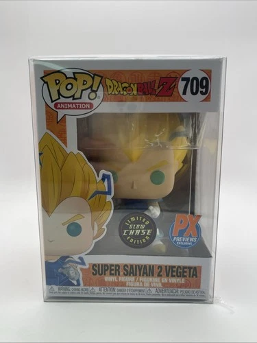 Funko POP Dragon Ball Z SUPER SAIYAN GOKU 865 PX GLOW CHASE Exclusive +PROTECTOR