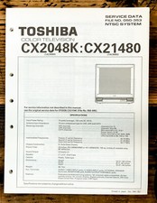 Toshiba CX2048K CX21480 TV Television Service Manual Original 