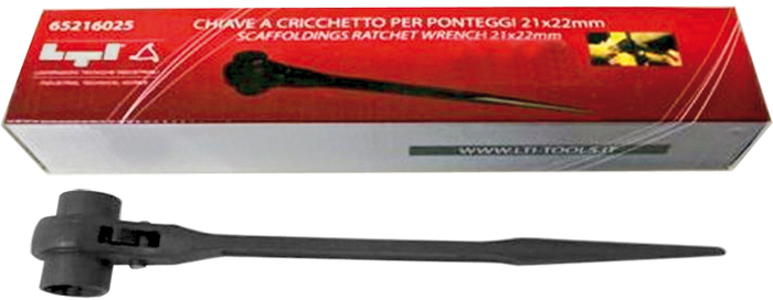 CHIAVE PONTEGGIO PONTEGGI A CRICCHETTO REVERSIBILE MM. 21-22 KRINO