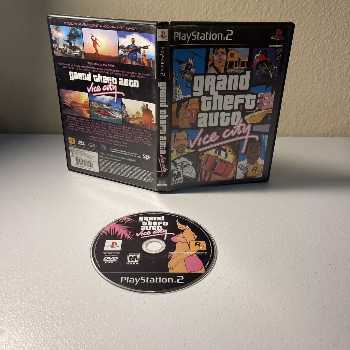 Grand Theft Auto: Vice City (Sony PlayStation 2, 2002) for sale