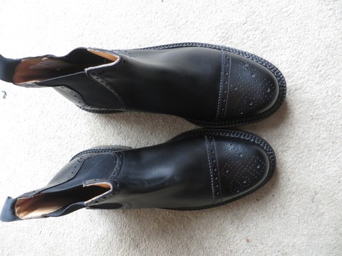 GRENSON BLACK LEATHER TRIPLE WELTS BOOT UK 8 G NEW WITH BOX - Picture 6 of 7