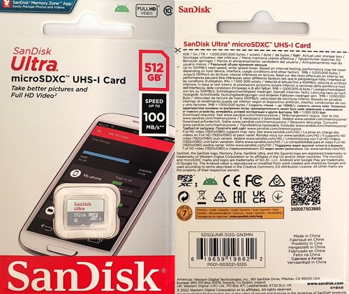 SanDisk Ultra MicroSD Karte Class 10 SDHC 16GB, 32G, 64GB, 128GB, 256GB, 512GB - Bild 7 von 15
