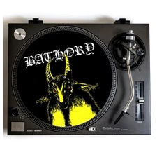 BATHORY Turntable Slipmat for Vinyl Records 12" DJ Slip Mat Black Metal vinyls