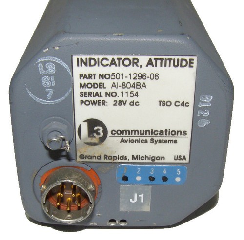Orizzonte/Indicatore Artificiale, 2 1/4 Attitude Mod.AI-804BA 28 VDC - Foto 6 di 6