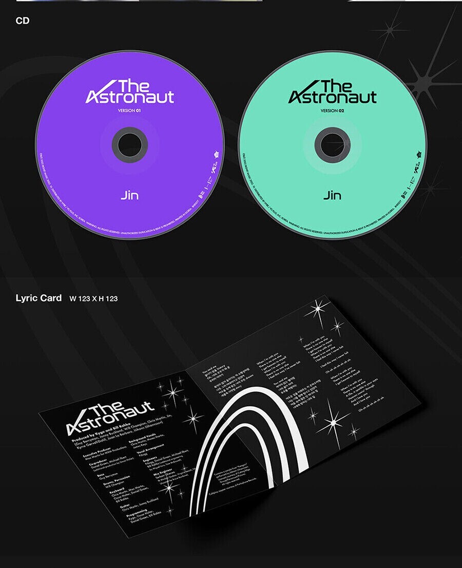 BTS JIN THE ASTRONAUT SOLO SINGLE Album CD | eBay