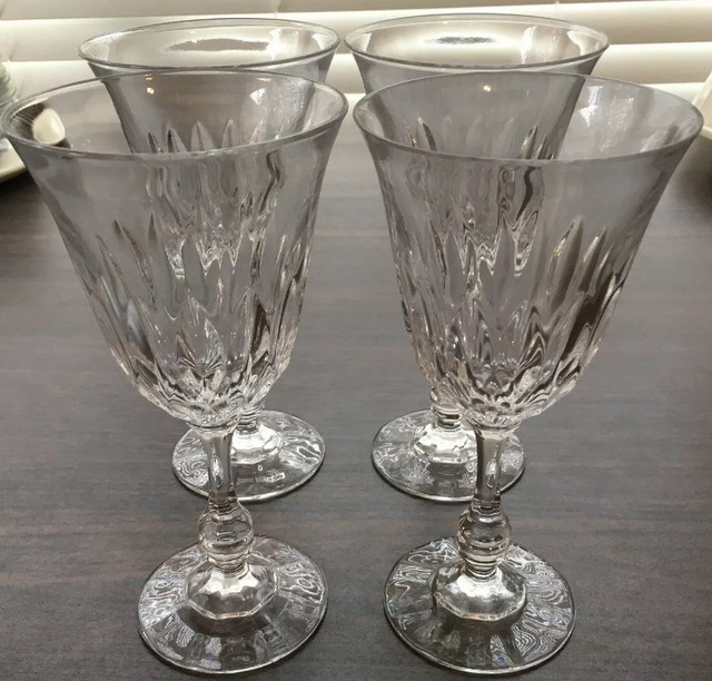 Fostoria Kimberly Set Of 4 Water Goblets. Excellent Condition eBay