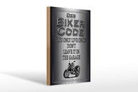 Holzschild Motorrad 20X30Cm Biker Code You Only Live Once Deko Schild