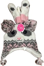 The Children's Place Girls' Bear Hat  Mitten Set Size M 2T/3T NWT