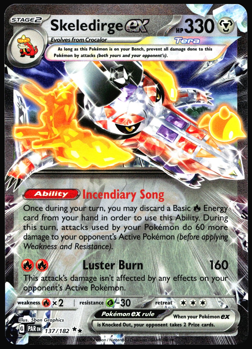 Skeledirge ex SV04: Paradox Rift #137/182 Pokemon Card R1-X367 | eBay