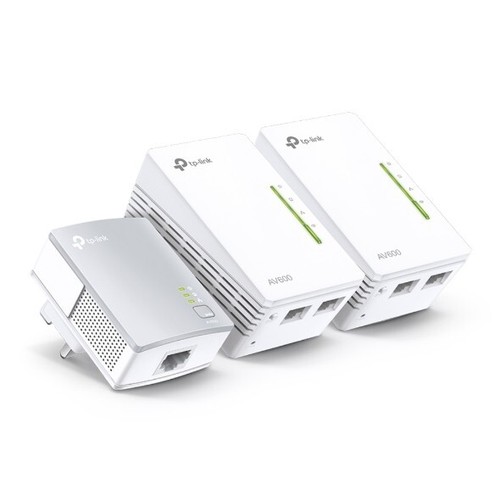 TP-Link TL-WPA4220 TKIT 2-Port Powerline Adapter WiFi Starter Kit Broadband/WiFi - 第 1/7 張圖片