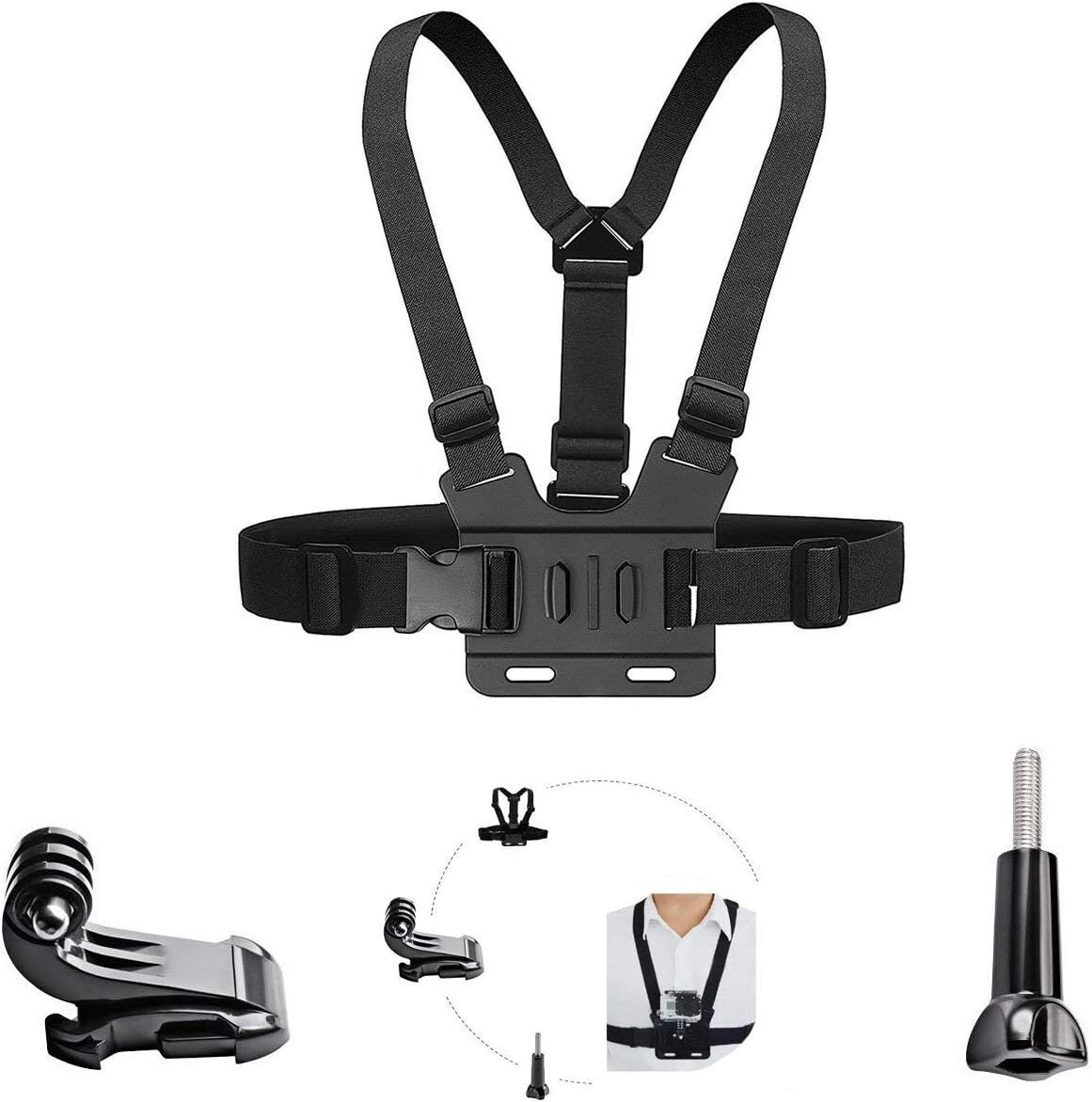 GoPro Hero 13 Chest Mount Strap Harness for Action Cameras-image