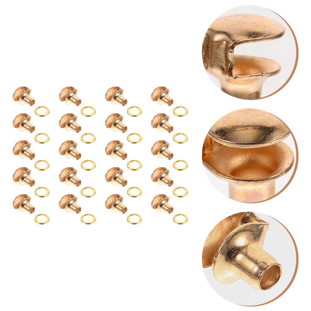 20 Pcs Brass Shoe Lace Hooks Boot Eyelet Repair Kit Travel Hiking Boots