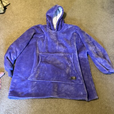 Catalonia Oversized Blanket Hoodie Sweatshirt, Wearable Sherpa Lounging  Pullover