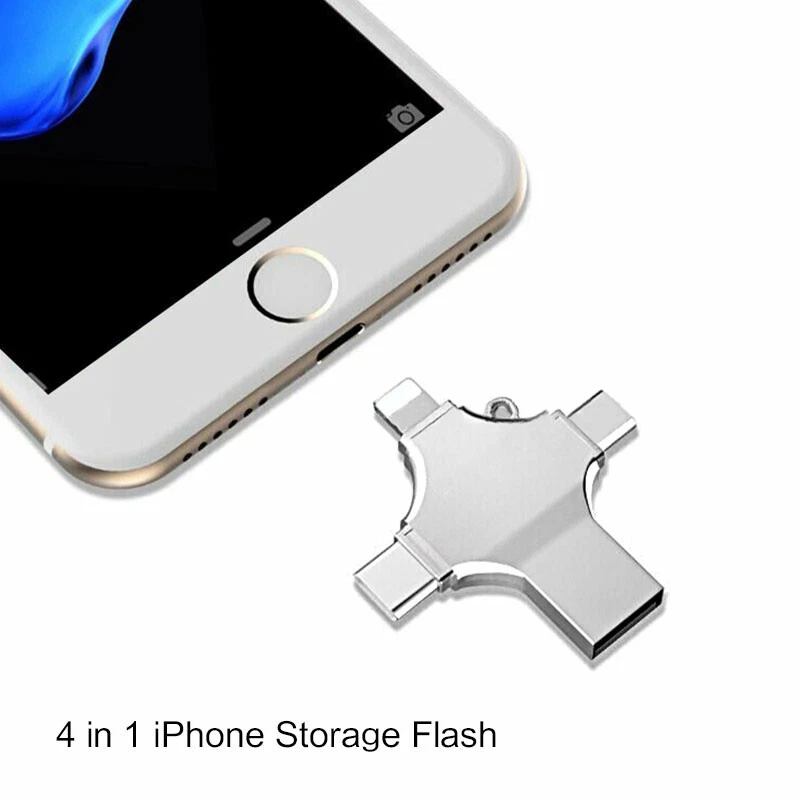 1/2TB USB 3.0 Flash Drive 4 in 1 Memory Stick For iPhone iPad Android PC Type-c - Image 2 of 4