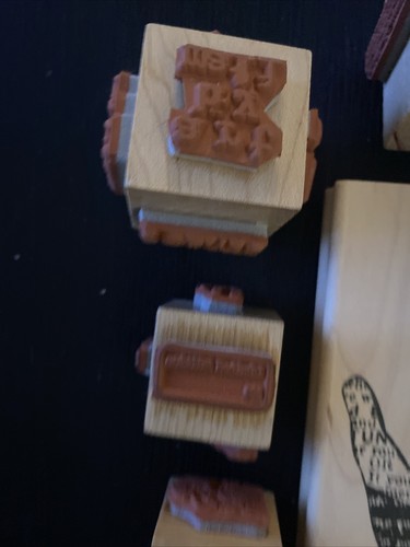 50+ Assorted Rubber Stamps Hands, Signs, Shapes, Cubes - Picture 4 of 10