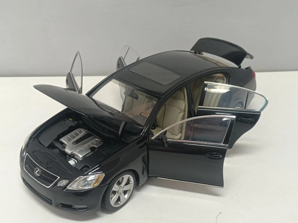 Lexus GS 430 2006 Black Onyx Nero - Autoart 1:18 Usato in Box - Immagine 2 di 4
