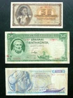 GREECE 50 Drachma 3x Banknote Lot 1939 + 1941 + 1964
