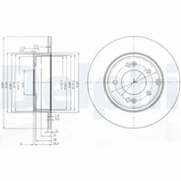 2X Delphi BG4012 Bremsscheibe FüR Hyundai