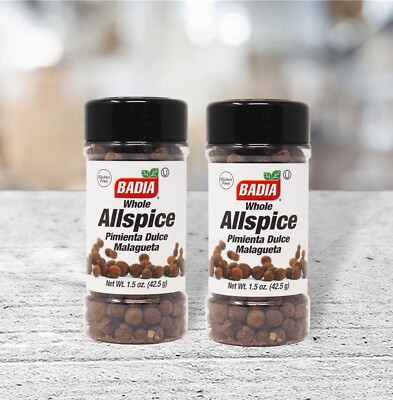 2 Badia Whole Allspice ~ Pimienta Dulce Malagueta ~ 2 Pack - 1.5oz