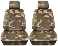 Front Seat Covers Fits 2005 to 2011 Toyota Tacoma Camouflage Seat Covers