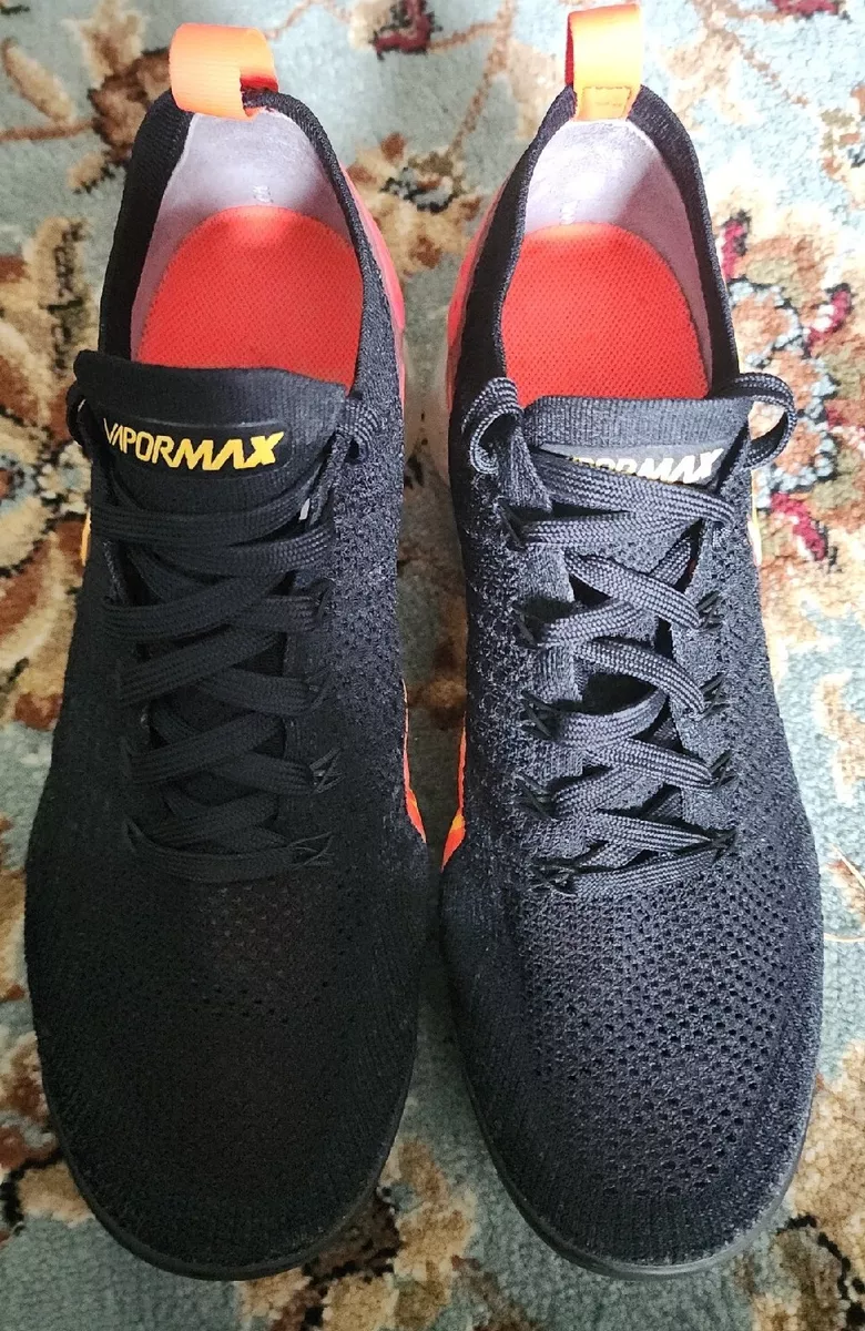 Nike air vapormax flyknit 2 black laser orange top