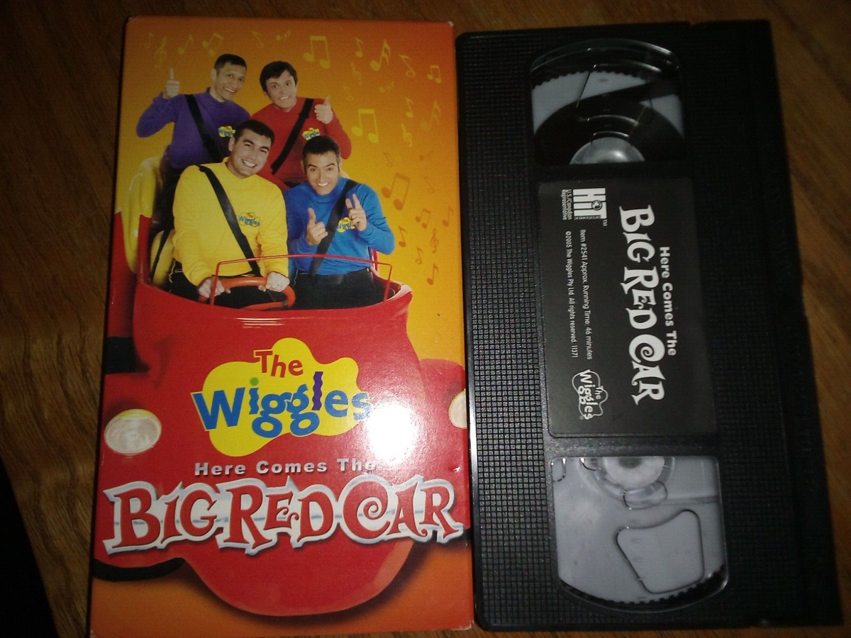 The Wiggles~Big Red Car🚗(VHS-2005)EUC~Late Release~Rare Black