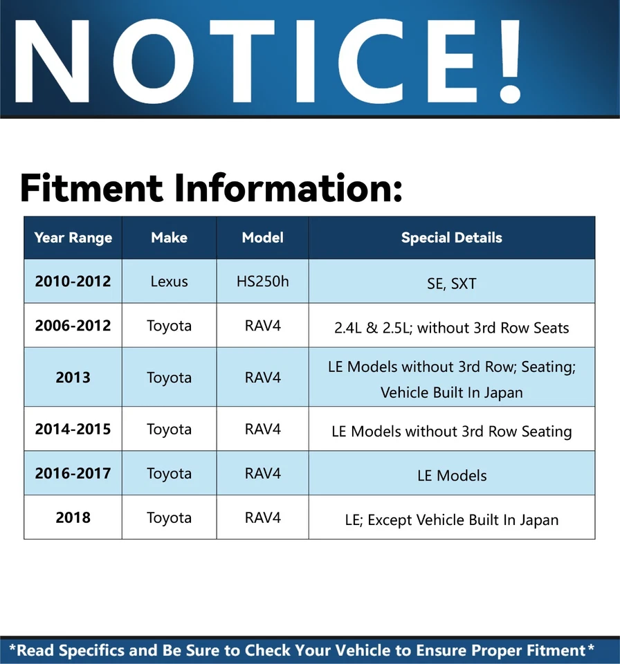 Rotores de disco delanteros traseros pastillas de freno de cerámica para Lexus HS250h 2006-2018 Toyota RAV4 Foto 2 de 4