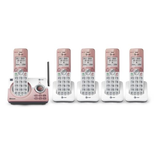 NEW AT&T 5 Handset Cordless Phone w Bluetooth Connect to Cell Smart Call Block - Afbeelding 1 van 3