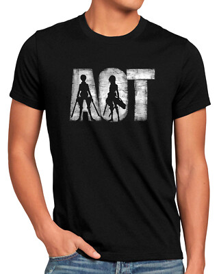 Fight them Herren T-Shirt attack japan manga on titan aot
