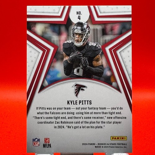 2024 Panini Rookies & Stars Green - Kyle Pitts #4 - Picture 2 of 2