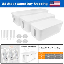 3Pcs Cable Management Box Cable Organizer Cord Hider Box for Cover Hide TV Wires