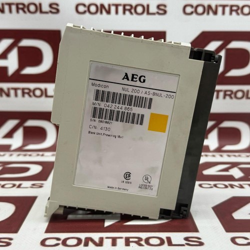 Modicon AS-BNUL-200 Blank Unit, Used - Picture 2 of 2