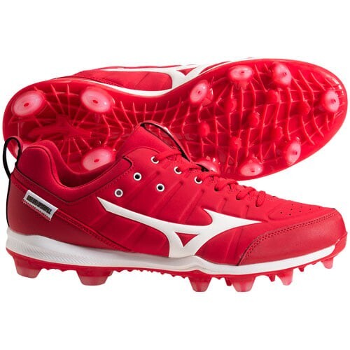 red softball cleats womens