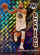 2022 Panini Mosaic Give and Go Reactive Blue Prizm #7 /99 Stephen Curry