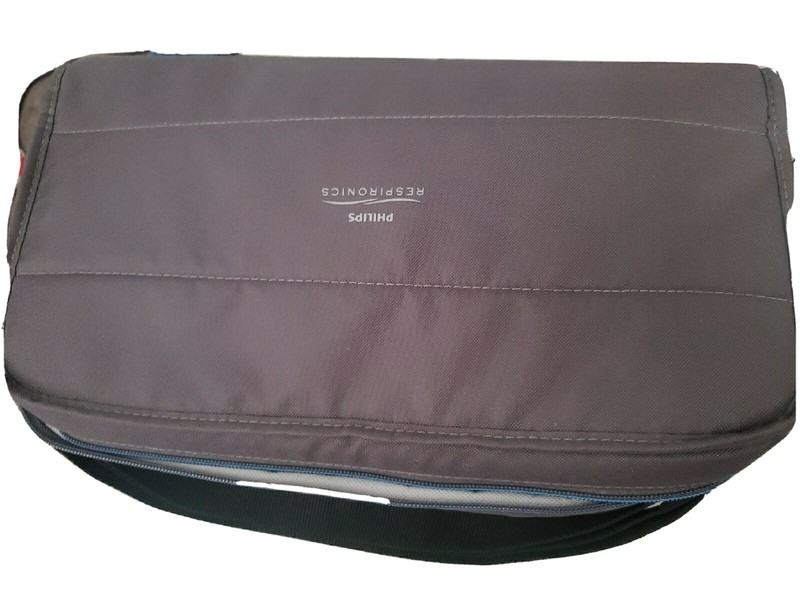 Philips Respironics Dream Station Travel Bag Carrying Zipper Case Gray & Manual