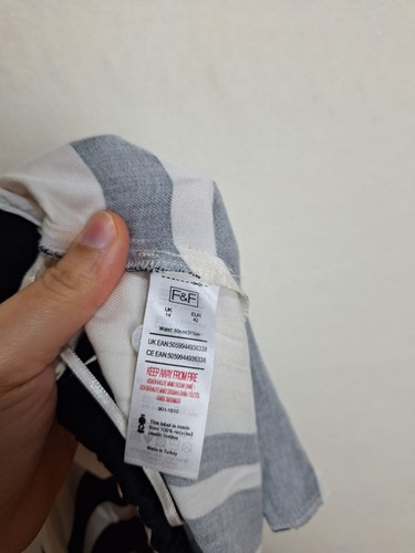 F&F Loose Pants Elastic Waist Trousers Womens Size 14 Geometric Printed - Picture 6 of 12