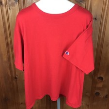 Vintage Champion Pocket T Shirt Men's L Logo 90's Red Made In USA (I)
