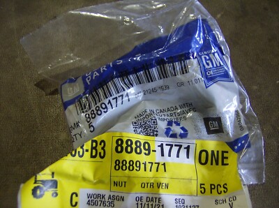 GENUINE ACDELCO GM 88891771 SIDE GLASS HINGE NUT SINGLE