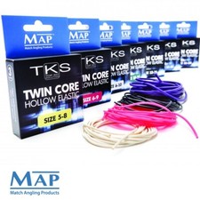 Map TKS Twin Core Hollow Pole Fishing Elastic - All Colours & Sizes Available