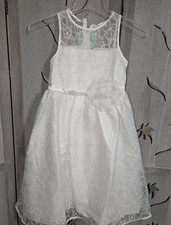 New dress girl Easter birthday      Spring   size 10 lace off white Reg. 80
