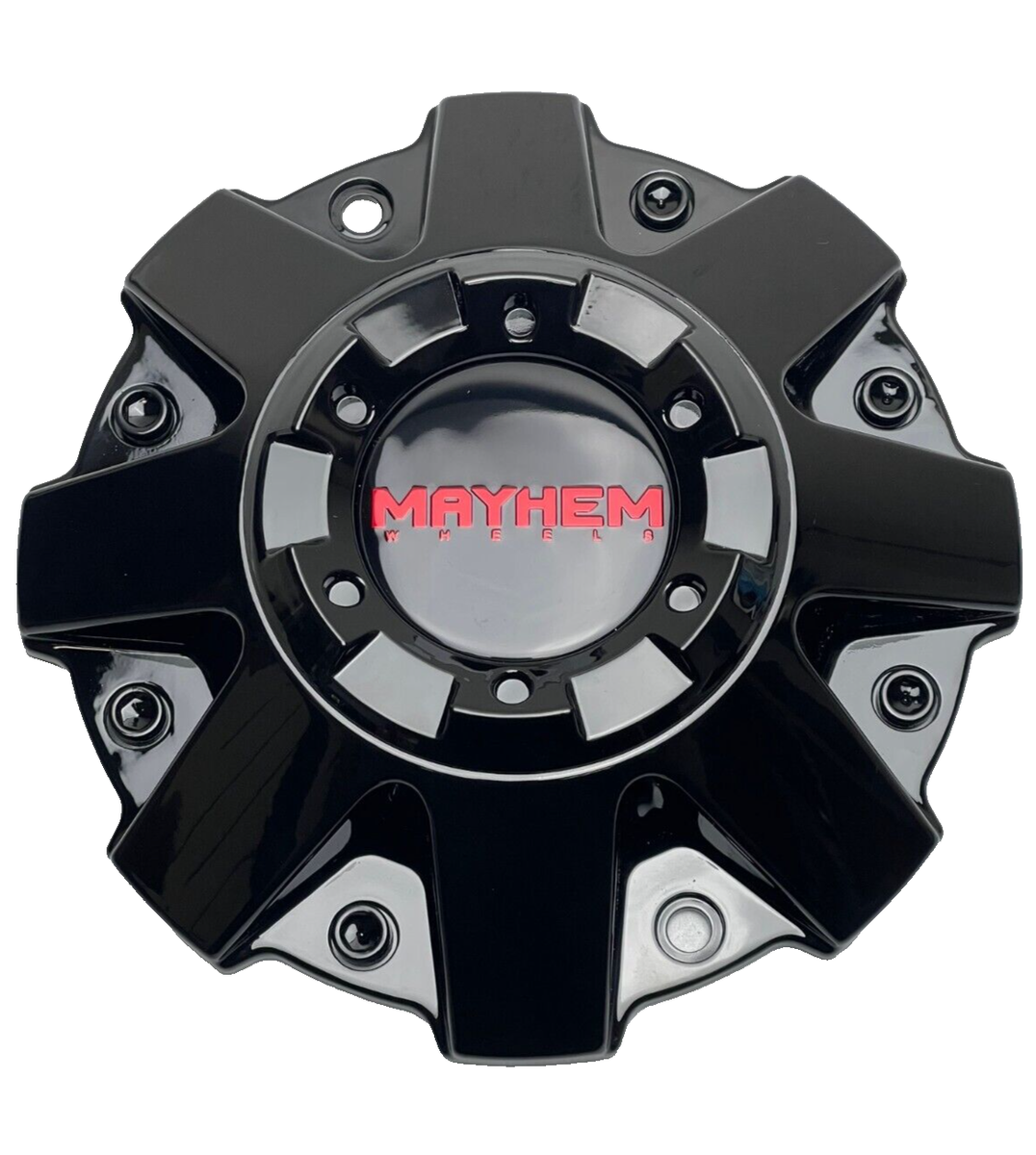 Mayhem Gloss Black/Red Logo Wheel Center Cap C108015BR01 | eBay