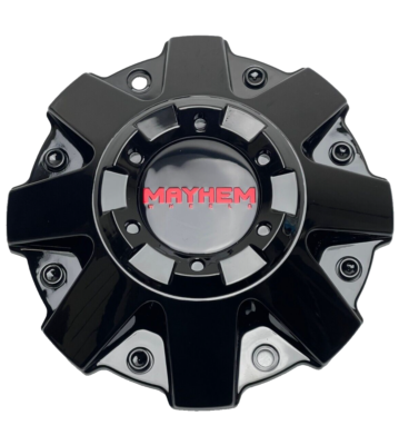 Mayhem Gloss Black/Red Logo Wheel Center Cap C108015BR01 | eBay