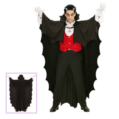 VAMPIR UMHANG Halloween Party Karneval Kostüm Skelett Teufel Dracula # 00097