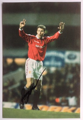 Ronny Johnsen Signed Photo Manchester United 1998-1999 Treble