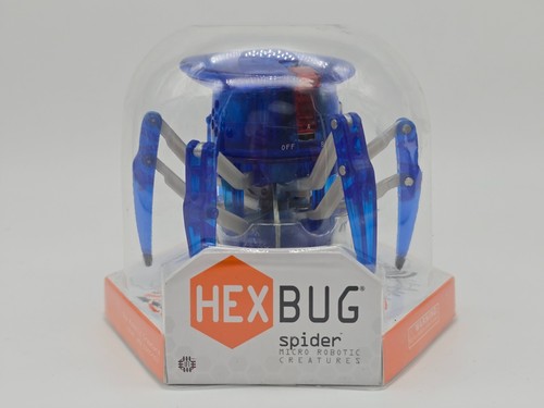 Hexbug Micro Robotic Creature Remote Control Spider Figure Aqua Blue Bug New